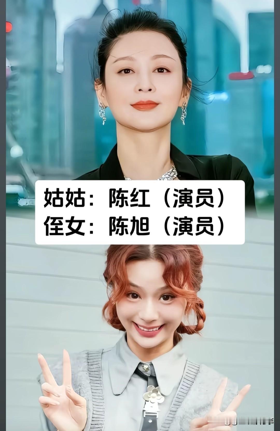 陈红侄女陈旭出道14年不温不火、黎姿亲姑妈黎宣93岁离世、杨紫琼侄女杨惠淇受她影