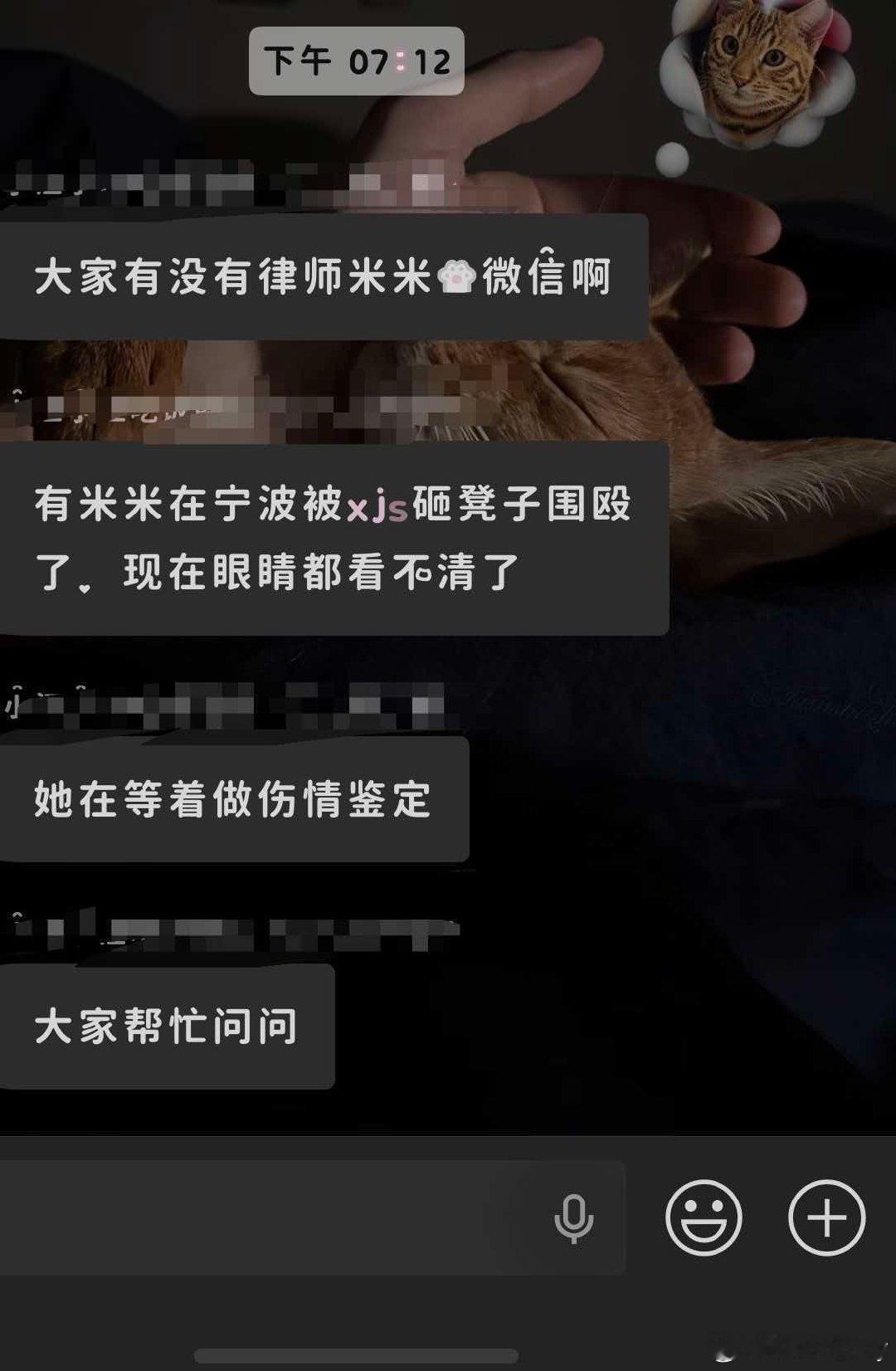 我靠米米被打伤了帮扩📢有律师米米吗！​