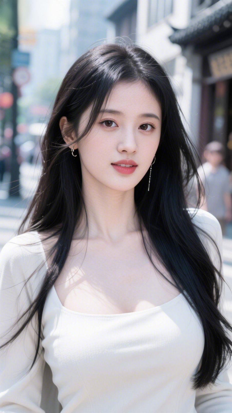 晴日长街即景晴光漫洒古城隈，十里长街向晓开。软风轻拂檐前翠，暖日初消陌上