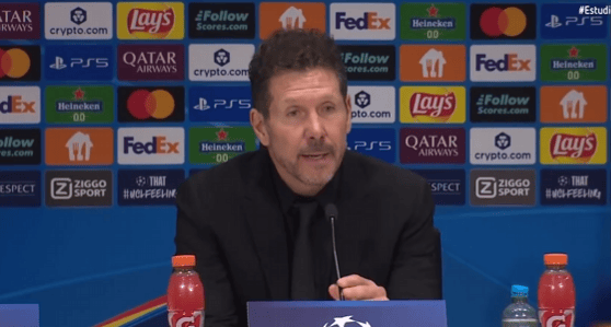 西蒙尼: 小蜘蛛是决定性球员;这是瑟洛特踢过最完整的比赛