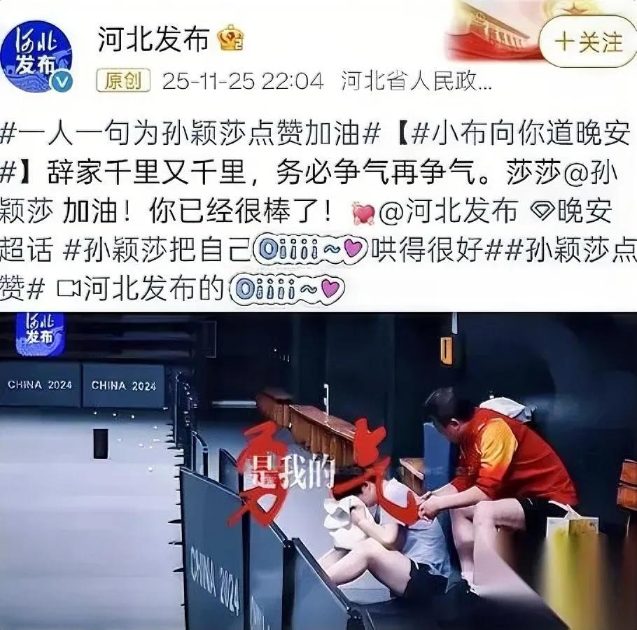 河北突然为她发声！孙颖莎到底经历了什么？全运会摘银后，网络质疑声铺天盖地，可