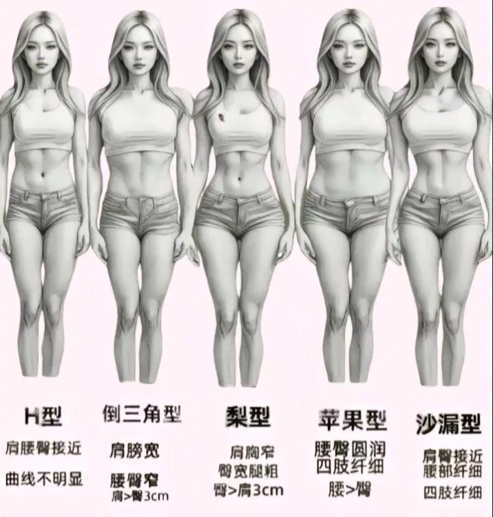 女人体型分类，你喜欢哪一类型，不许撒谎？