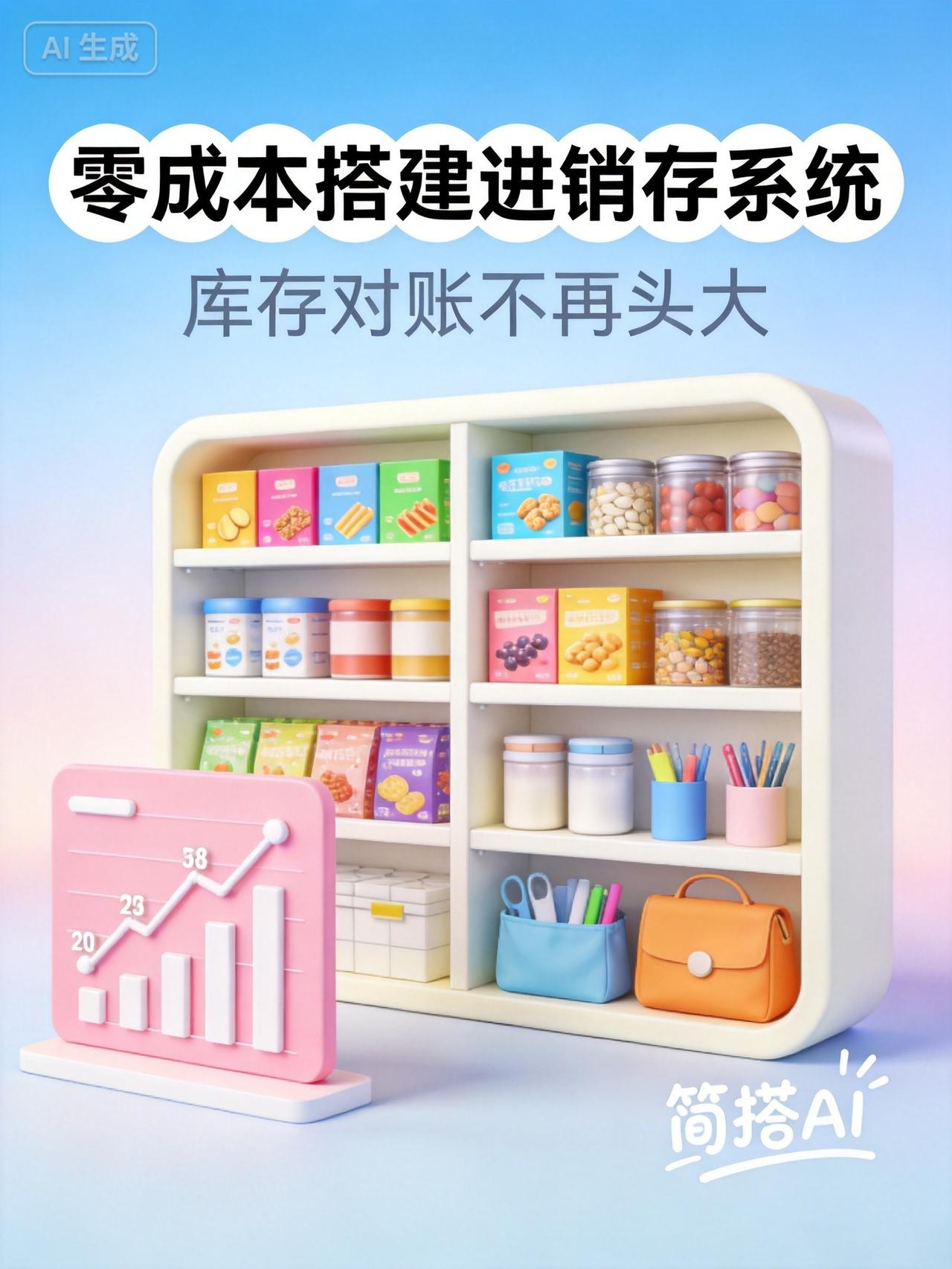 小商家库存总对不上账？用这个方法，1小时搞定！做批发的李老板最近很头疼：进