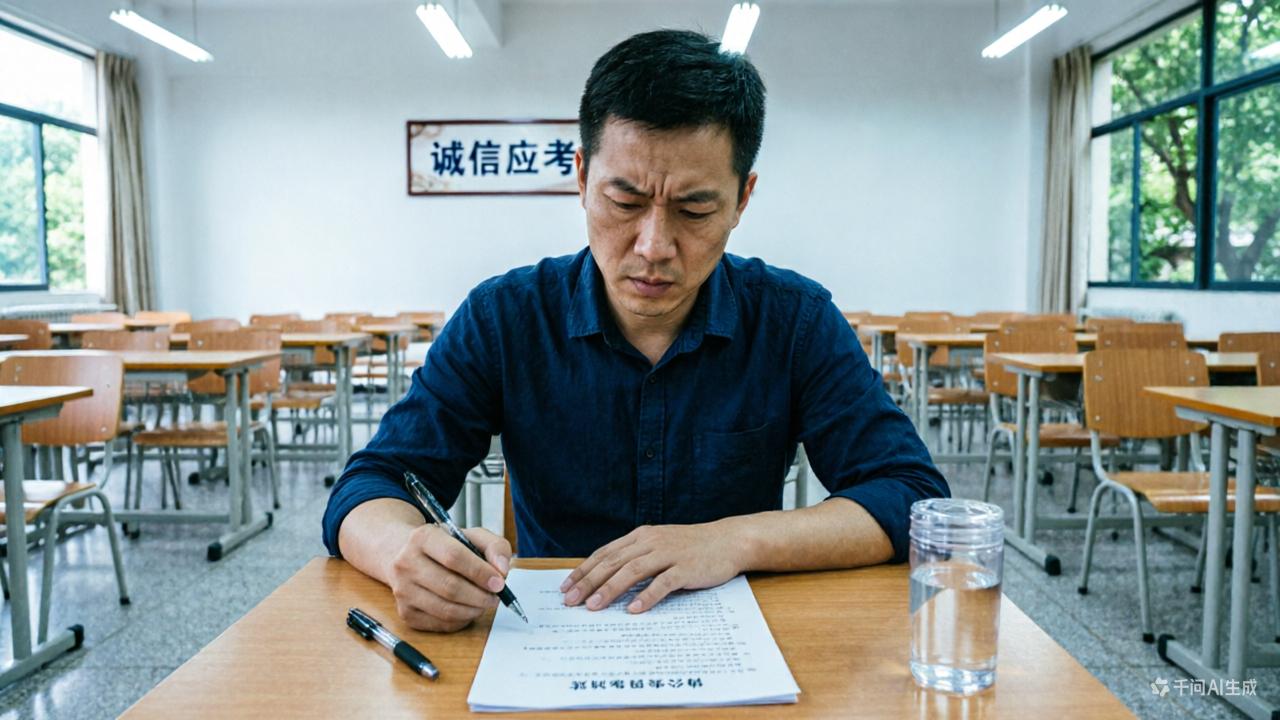 有一位37岁的大哥参加省公务员考试，他的执着让我感动。昨天，我去参加了省