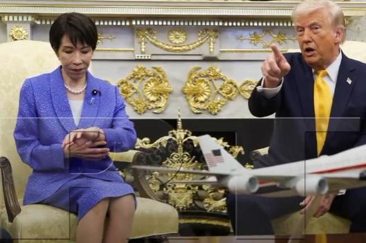 【特朗普G7峰会上惹高市早苗不快】日前，日本媒体《日刊现代》引述法国记者在一档
