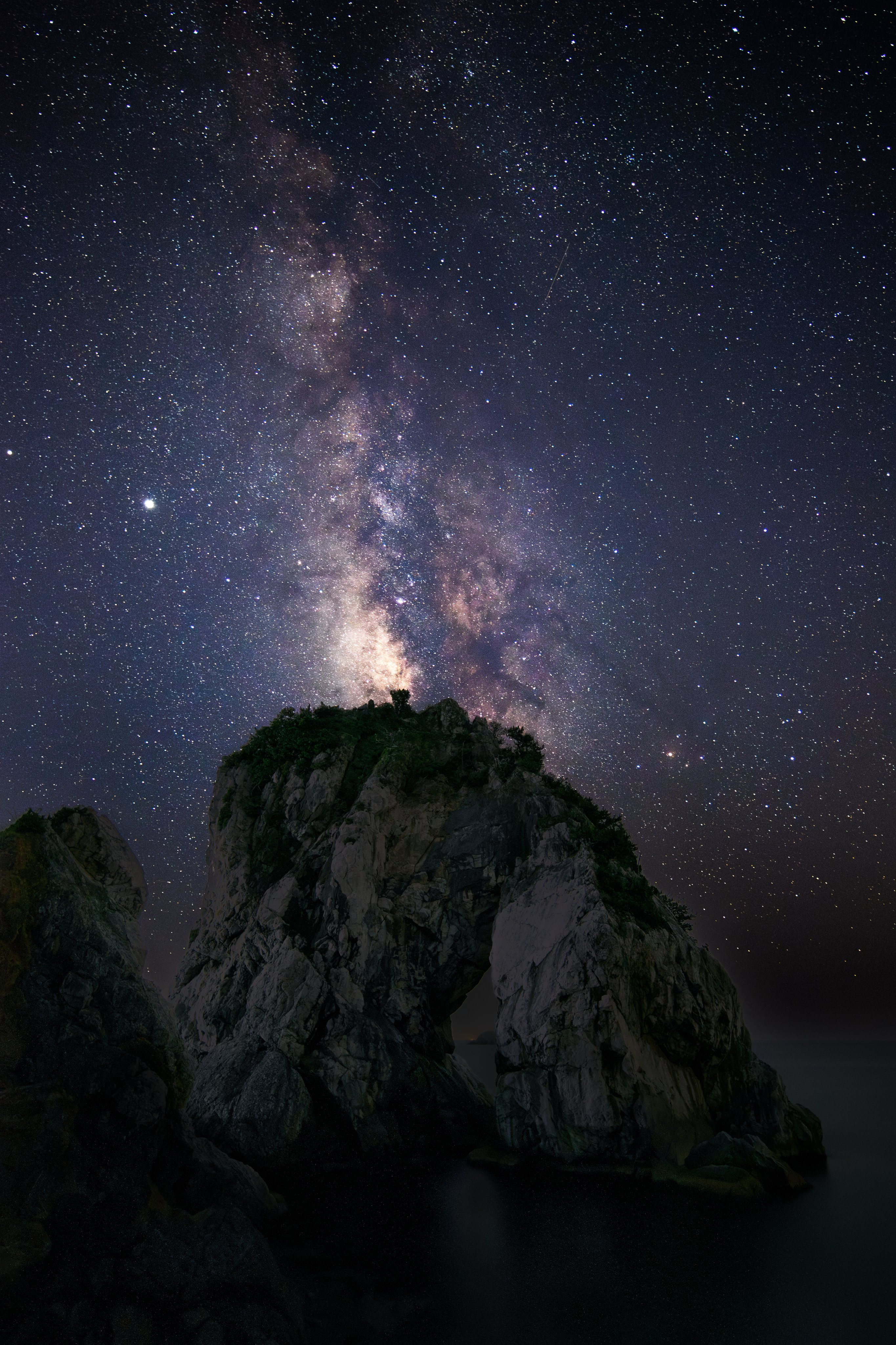 在和歌山海边眺望星空​​​