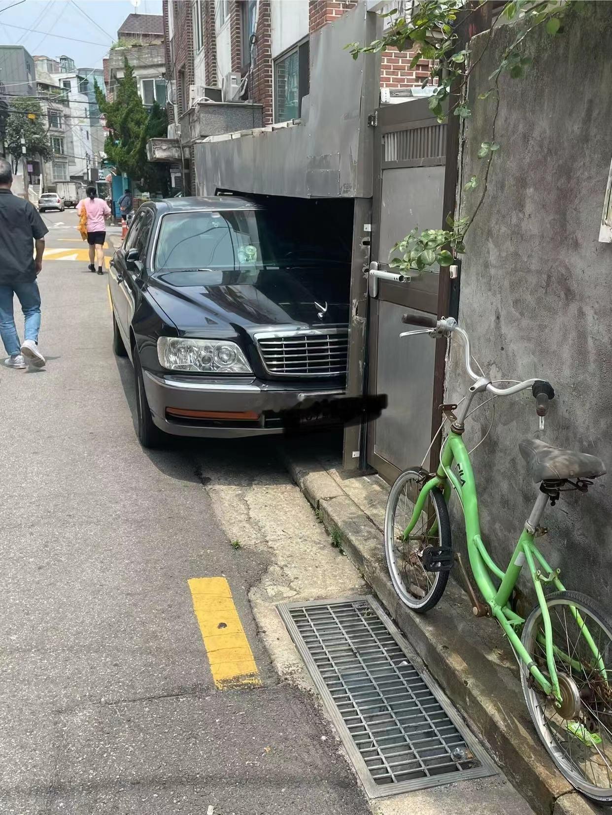 这车停这~~~这是家道中落还是防盗啊？？？海阔试车超话​​​