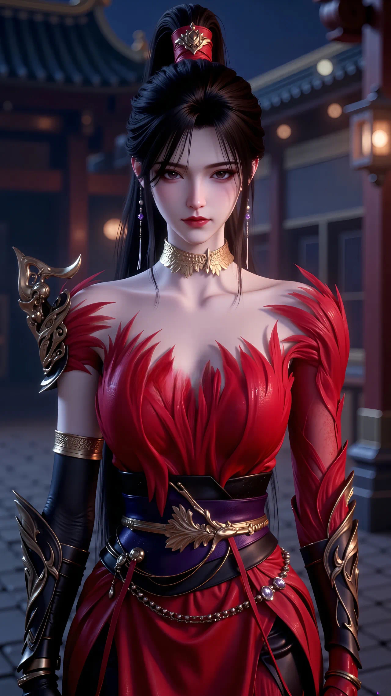神国之上赵襄儿【精美壁纸】头发束起，精干美丽！​​​