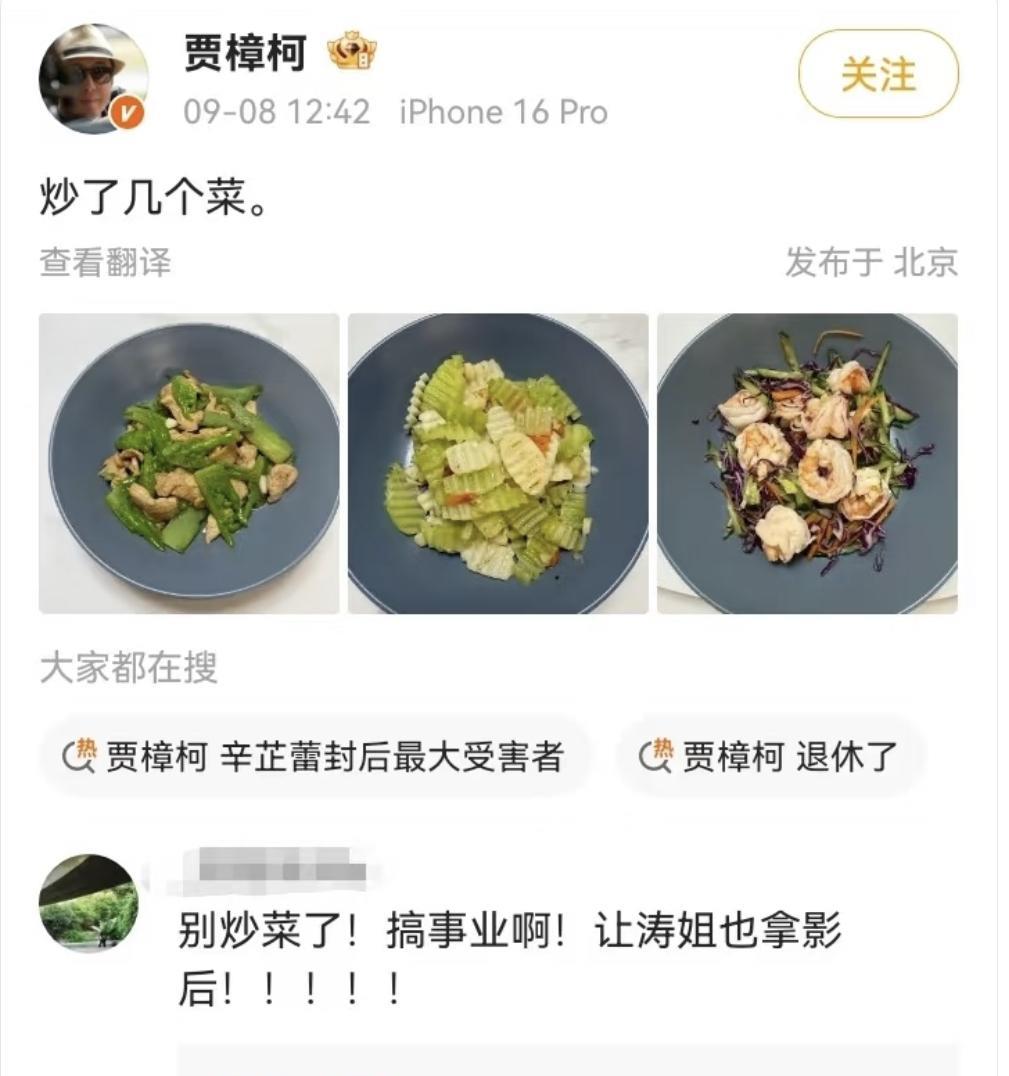 贾樟柯是那种天塌下来，不着急，放个歌，炒俩菜……辛芷蕾获得威尼斯影后，55岁的