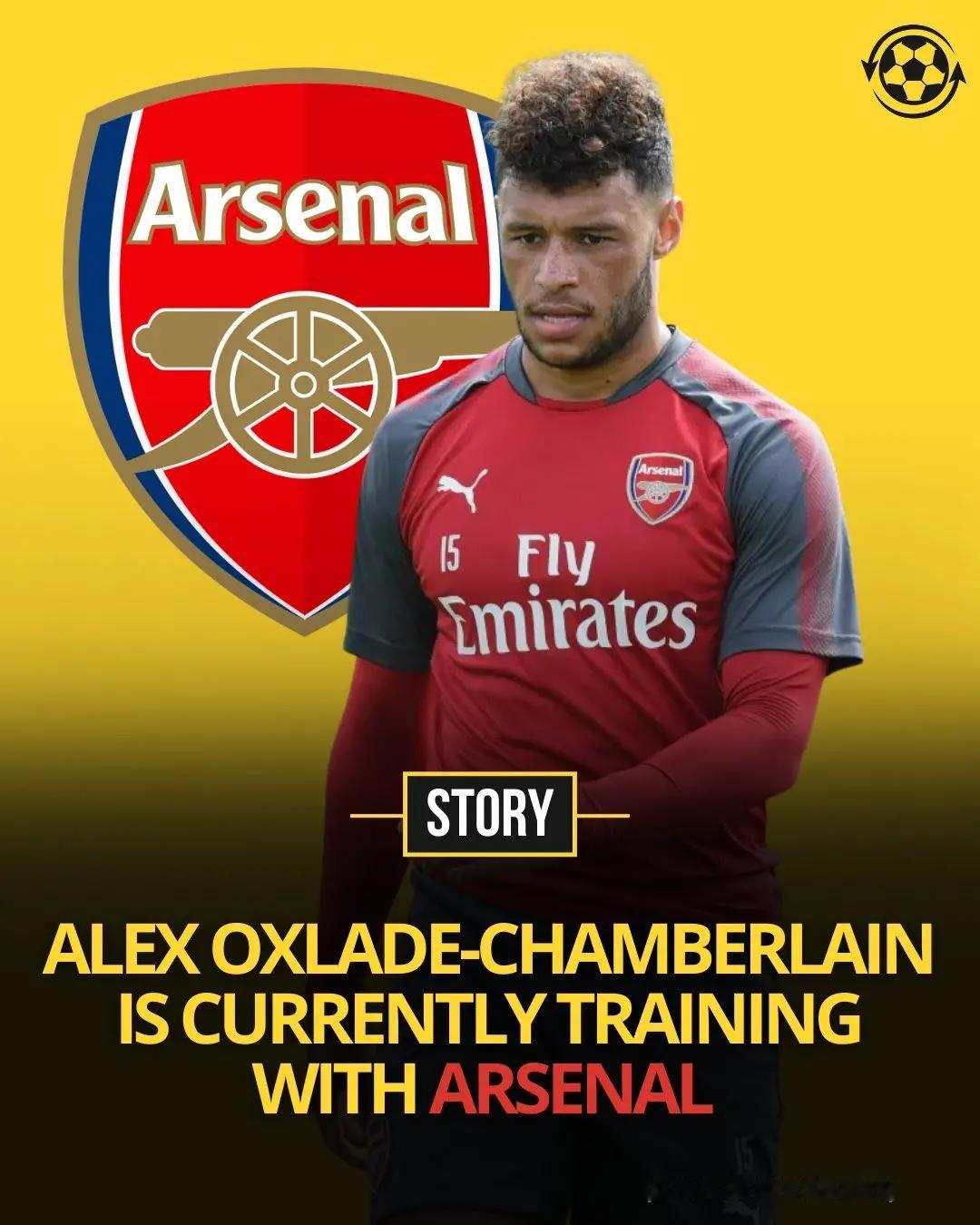 张伯伦在八月份被贝西克塔斯解约后，目前正在阿森纳接受训练。这位中场球员在201