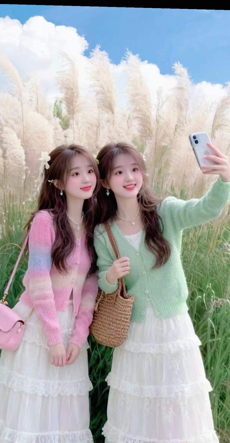 抖音玩法合伙人计划双胞胎姐妹姐妹相聚快乐时光