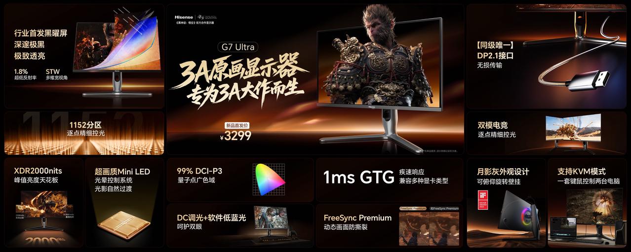 买电视，绕不开海信。这次的2025秋季新品发布会直接甩出两张王牌——U7SPr