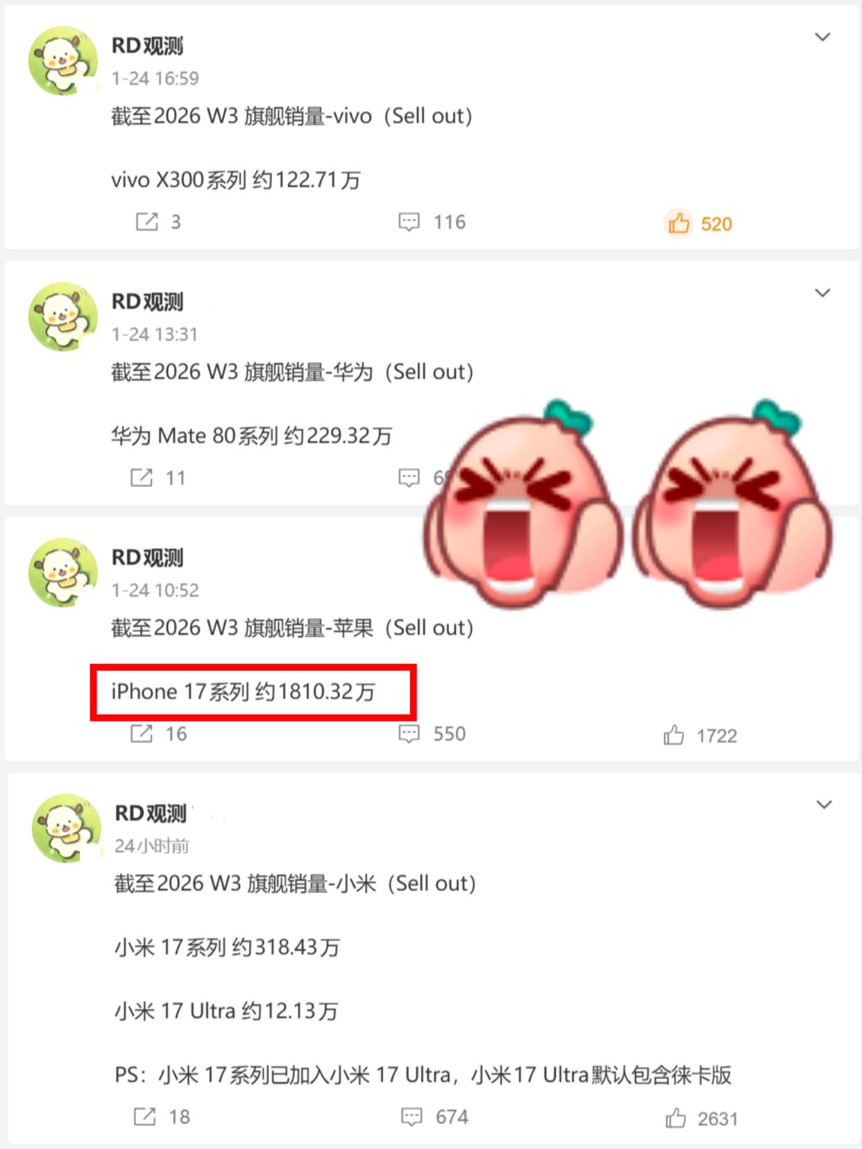 多少手机厂商梦碎，苹果这也太炸裂了......2026年才开始没多久，苹果就