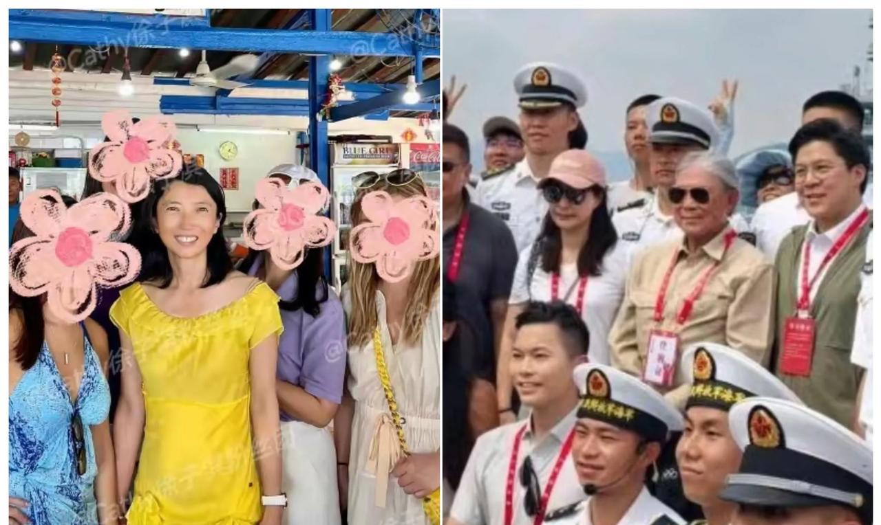两个豪门长媳，一个带家人去看“山东舰”，一个蒲台岛游艇度假。都是豪门媳妇儿，因为