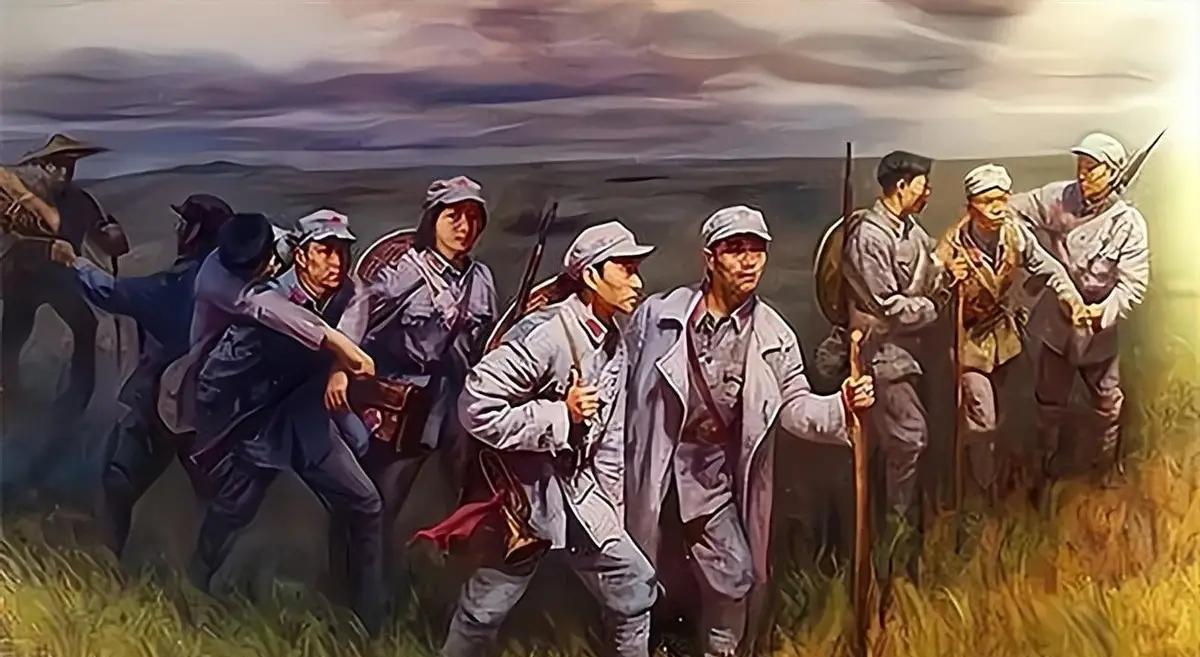 “红军不怕远征难，万水千山只等闲”，这是诗人眼里对长征的浪漫主义表述。其实，真实