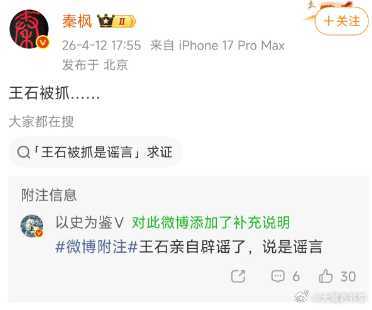 王石否认被抓为什么很多人希望“王石被抓”？“王石被抓”，四个字，没有前因后果，没