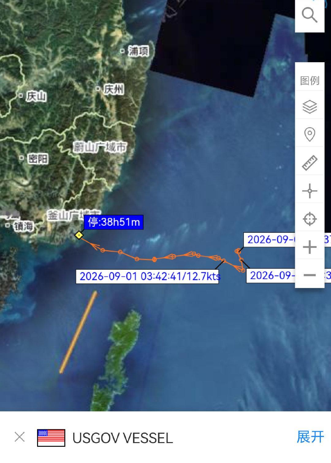 AIS信号显示，9月1号，此前曾在南海断电趴窝4天的美国海军本福德号驱逐舰(DDG-65)抵达韩国釜