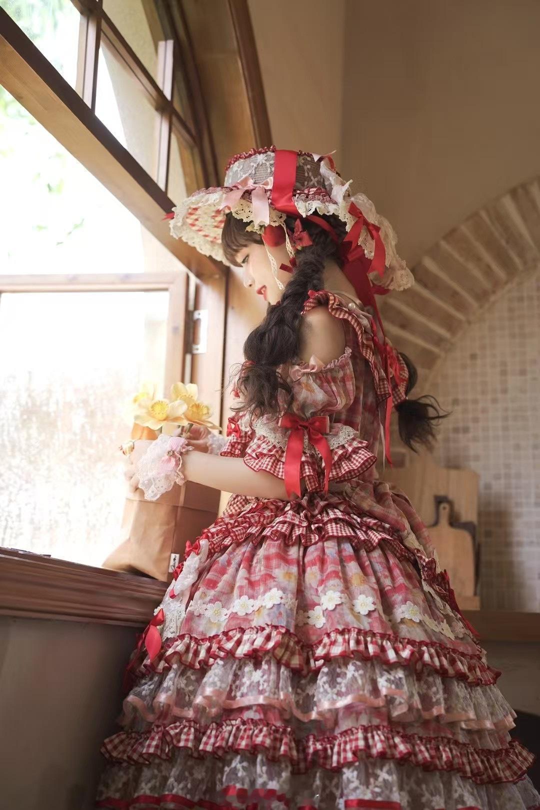 春日野餐🧺🧚‍♀️：猫梓子👗：古典玩偶lolita摄影摄影存档​​​