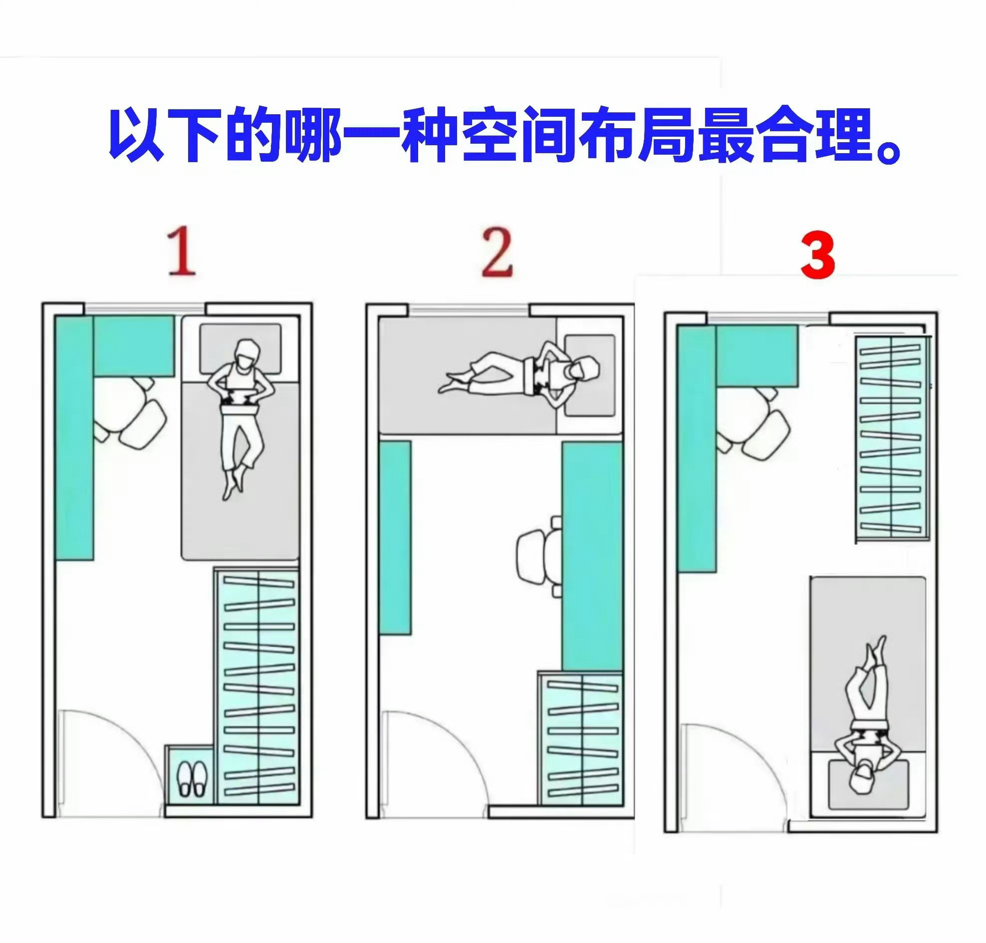 以下哪一个空间布局最合理？