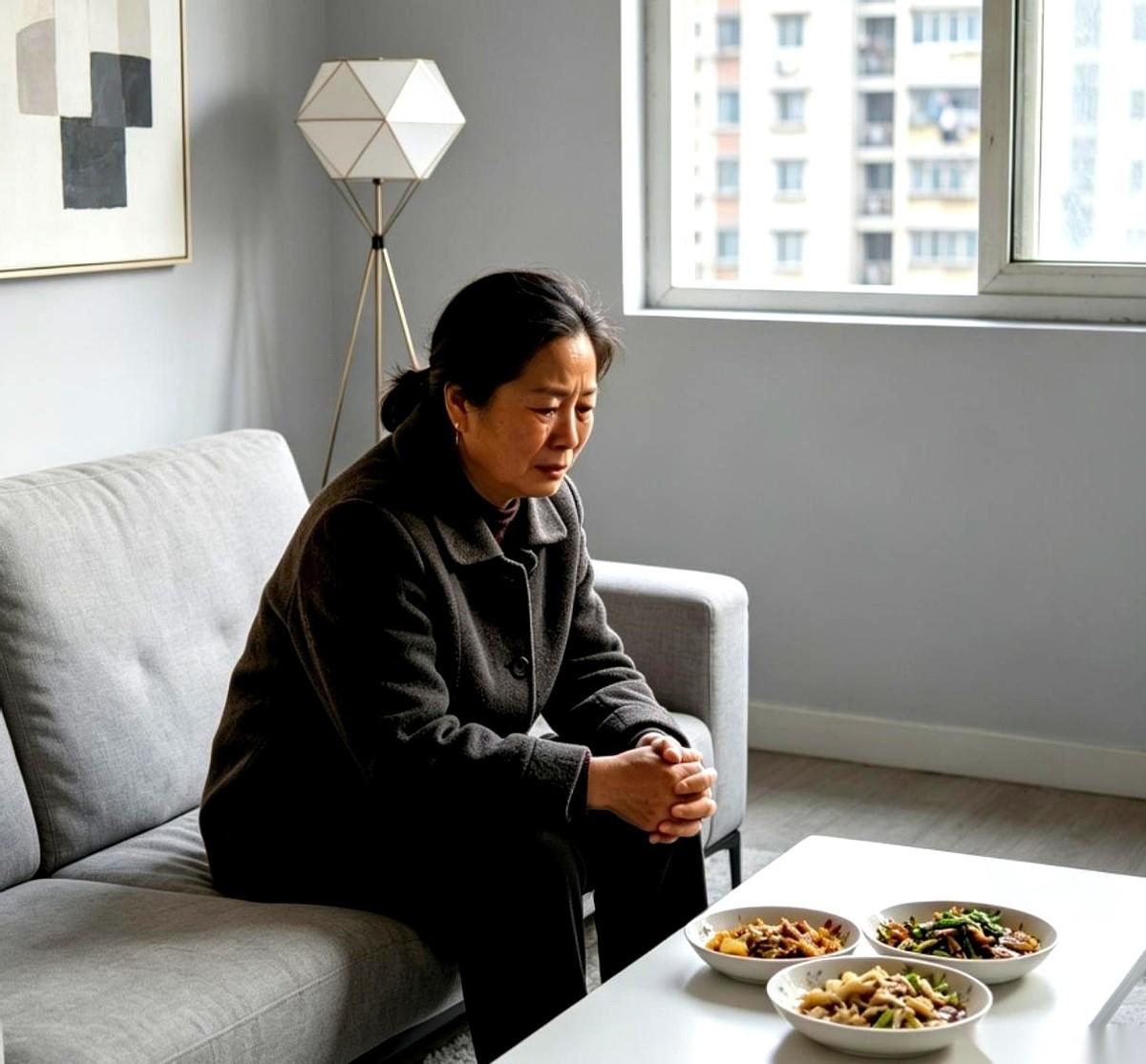 我妈横跨大半个中国，扛着几十斤土特产到了深圳。迎接她的不是一顿热腾腾的接风宴，