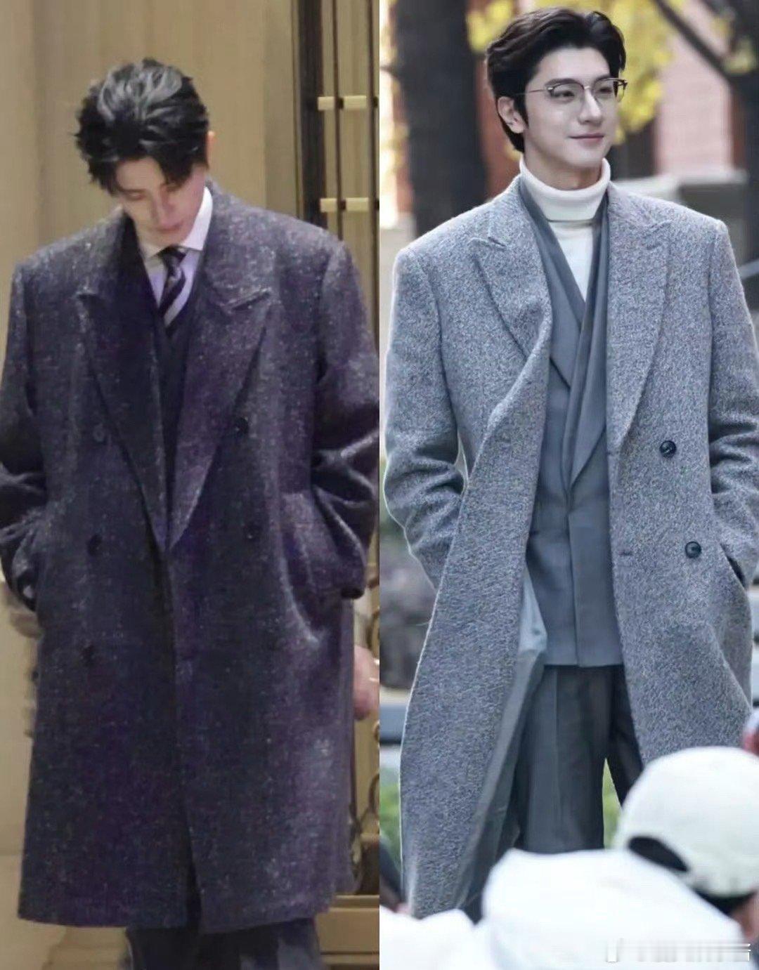 敖瑞鹏、林一同款风衣造型🈶️，谁更像偶像剧男主