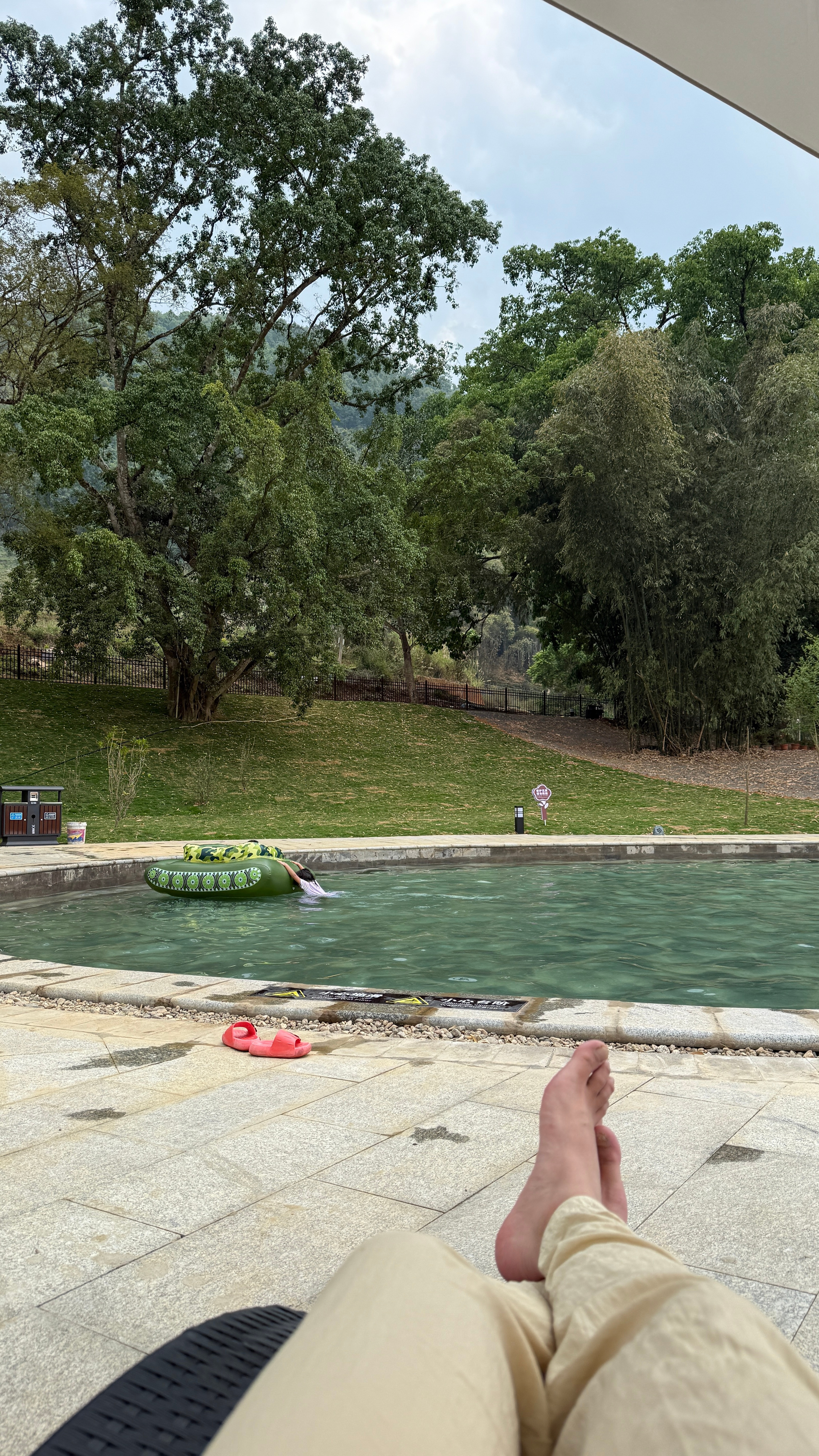 每次带游客来芒市树洞温泉，大家都特别喜欢。千年大树底下藏着天然温泉，水温舒服又干