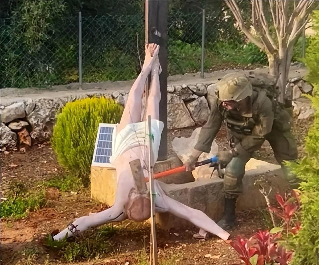 内塔尼亚胡也慌了，急忙发文澄清。以色列士兵在黎巴嫩砸毁耶稣雕像，激起公愤！不是自