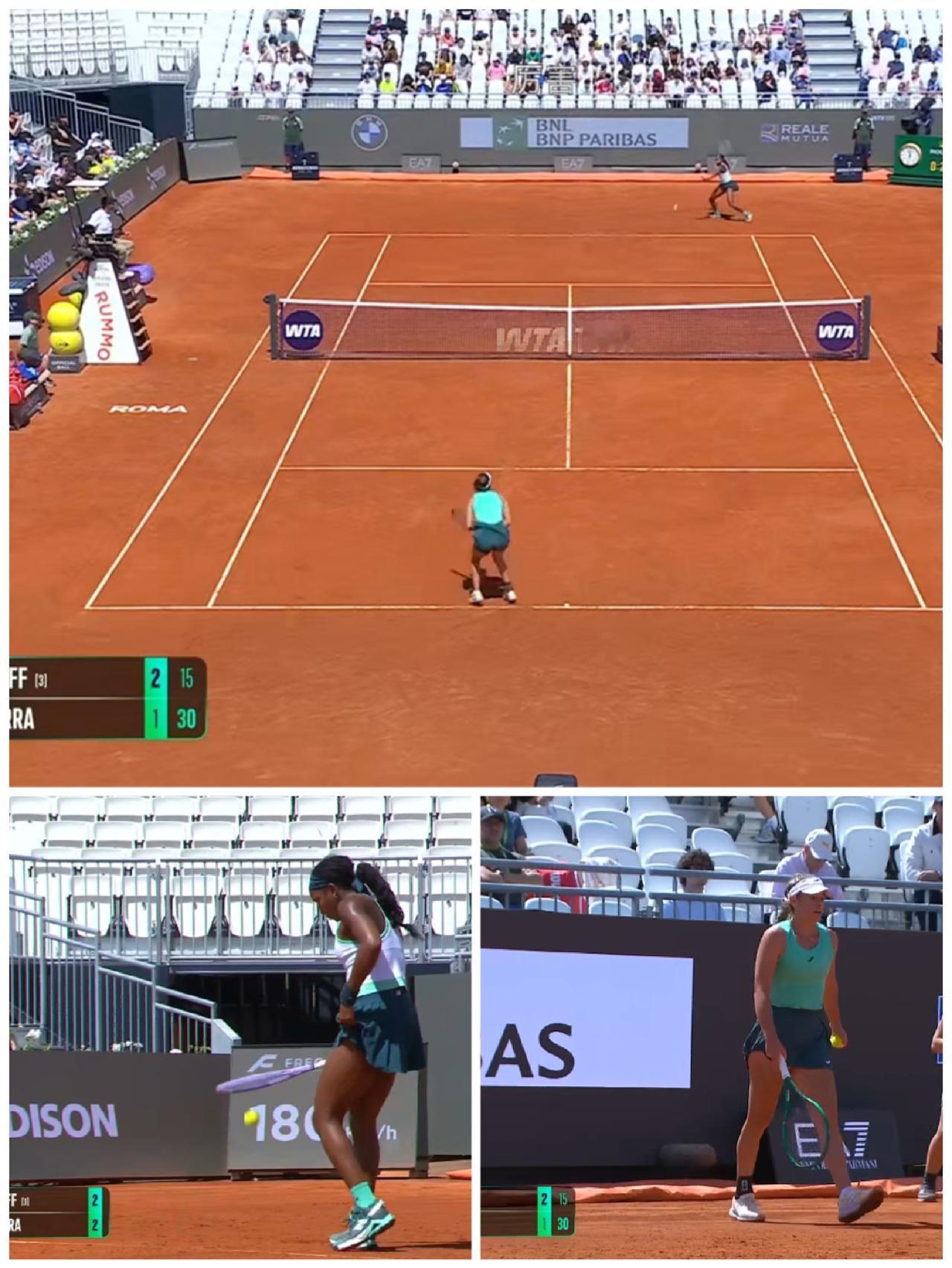 2026跟着网球🎾环游世界WTA罗马1000公开赛上半区半区第三轮