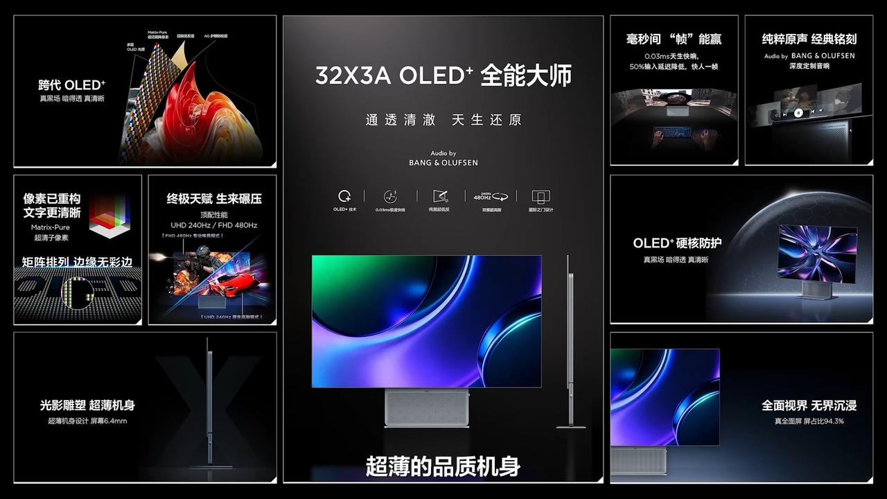 TCL显示器来了，出手就是顶配，这也太生猛了吧？一共发布了三款显示器32X