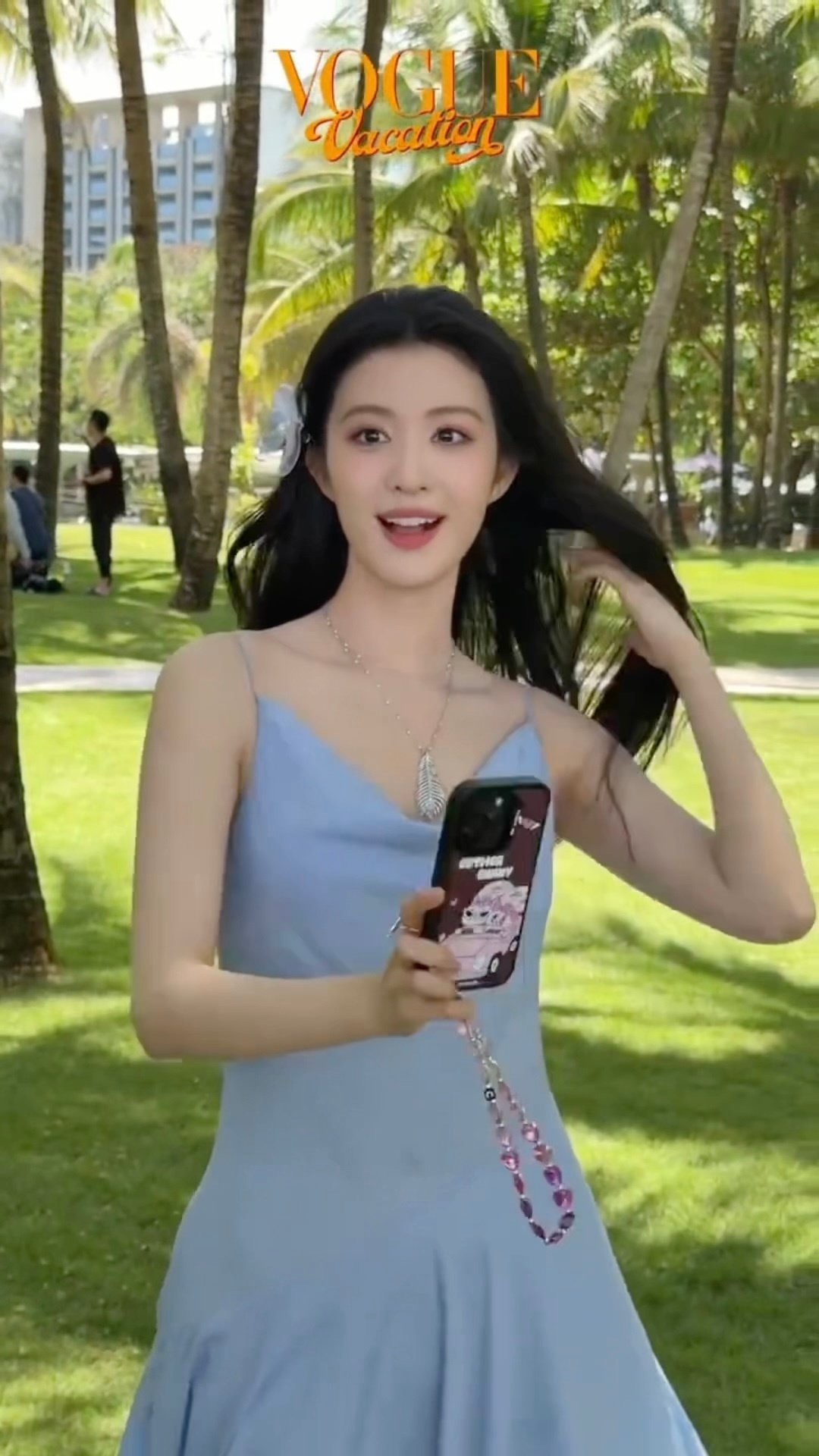 王楚然的vogue海边造型路透，好美​​​