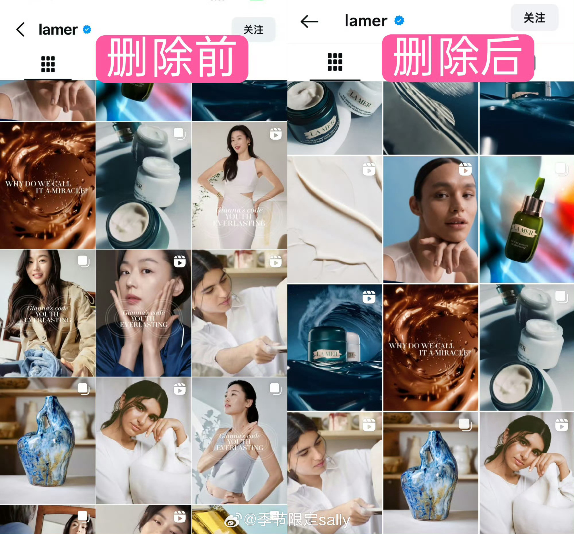 海蓝之谜删除全智贤相关目前是海蓝之谜和伯爵删掉了。她之前在内娱超高好感度也是助力