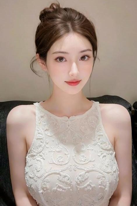 优雅蕾丝连衣裙，尽显温柔气质！高清美女