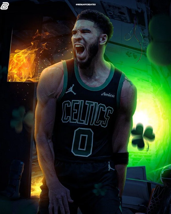 凯尔特人自媒体PlayoffBOS更新社交媒体，晒出一则有趣的讨论。其写道：