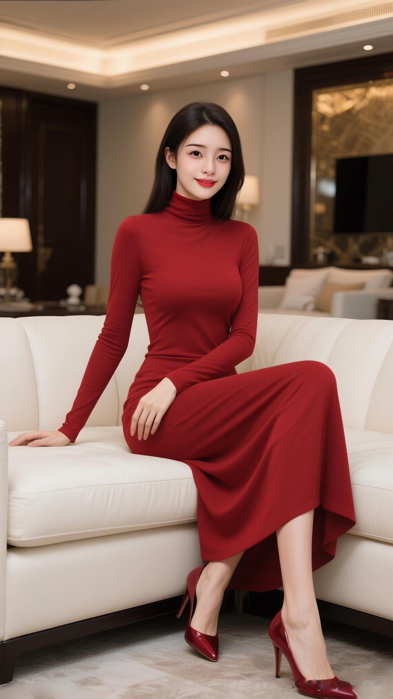 红衣美人坐，似画如诗篇。有哪些红裙子比较好看优雅红裙，气质满分，美不胜收！