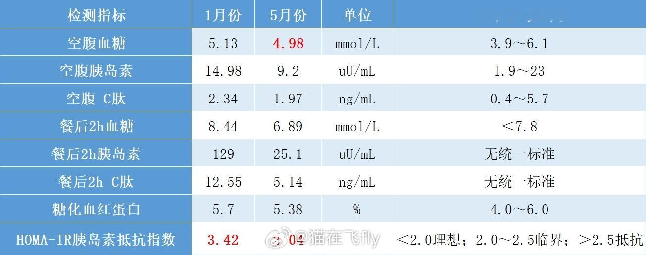 1个季度逆转了胰岛素抵抗，我都做了什么。。猫是26年1月份检查出来的胰岛素