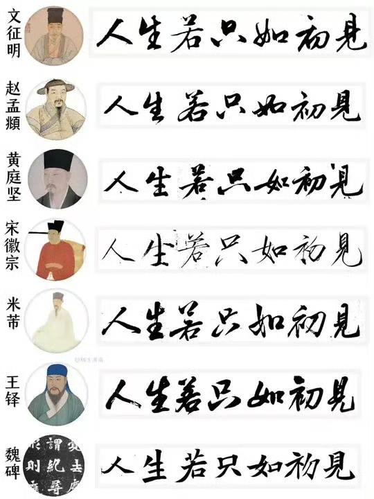 一句纳兰词，七位千古书家，写出七种人间风骨。晋唐法度，宋元意趣，明清气势，一眼