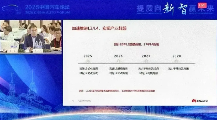 华为不听专家，27年L4智驾商用！近日，在2025年中国汽车论坛上，华为智驾产