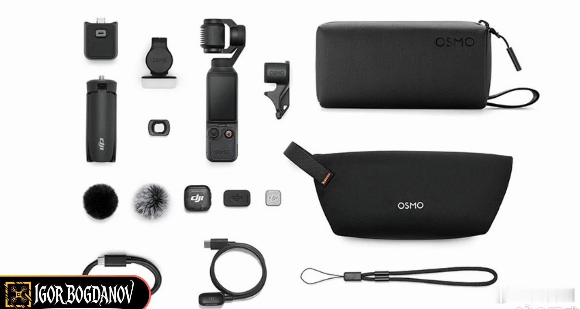 Pocket4的两种套装图也都有了16日开卖，双摄版还得等等。