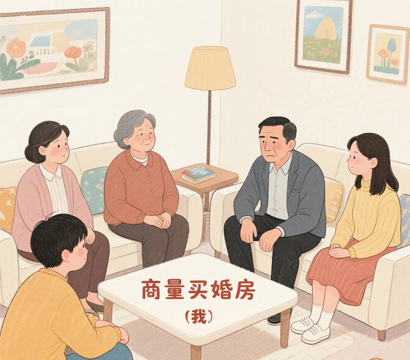 我结婚，需要在市区买一套房，因为首付钱不够。阿妈找姐姐帮忙问下姐夫，姐夫在市区有