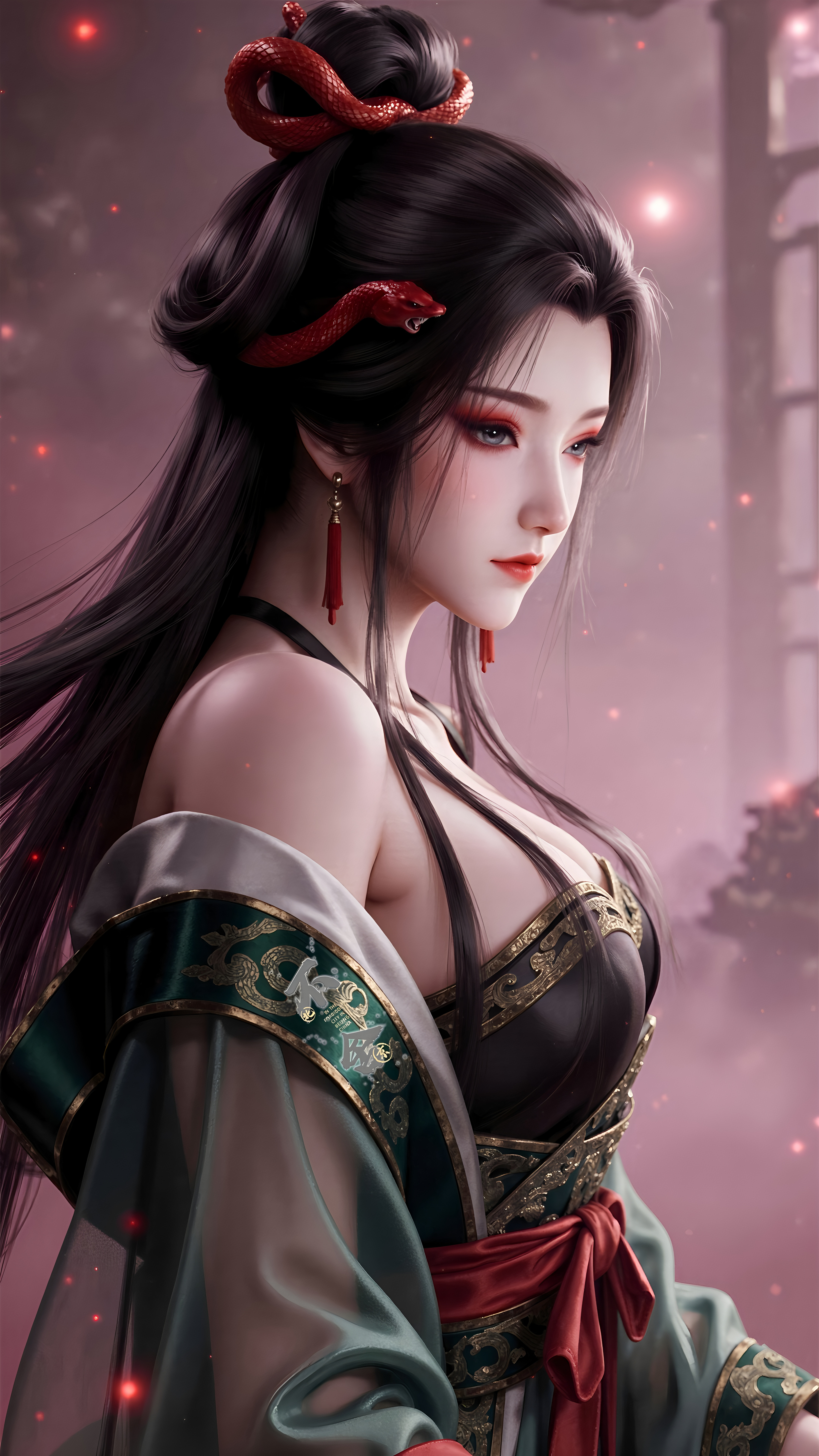 「国漫女神壁纸」牧神记龙娇男（女版）：青衫仗笛，媚骨天成，藏狠辣于轻佻，掩深沉于