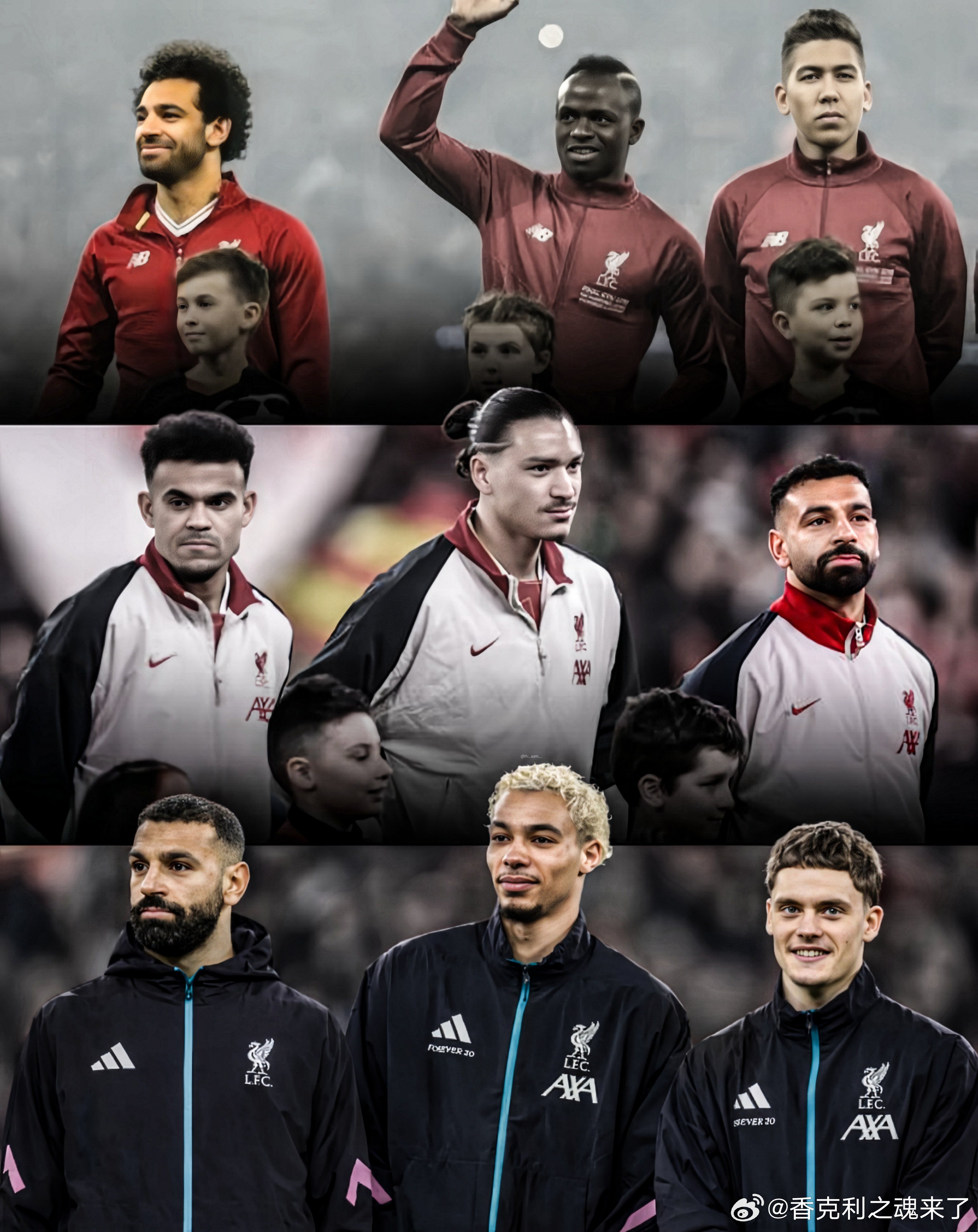 三叉戟的更迭萨拉赫菲尔米诺马内萨拉赫（当时约25-29岁（2017-202