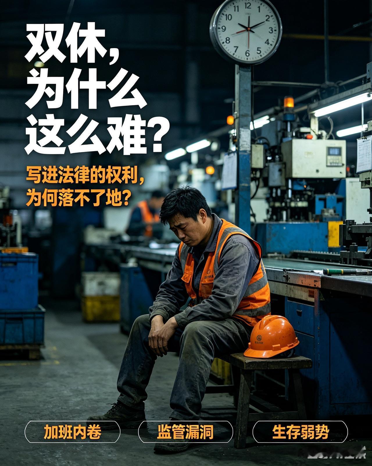 扎心现实：为何一线工人，8小时双休至今仍是奢望？1995年，我国就正式推行8