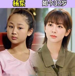 杨紫，可以说是一位非常成功的童星，小的时候看她颜值挺一般的，就是一个邻家女孩，没