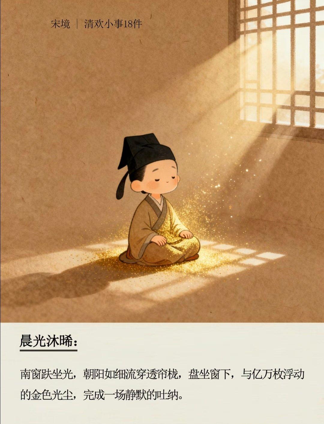 “宋境”制作的“17件治愈的清欢小事”1. 焚香入静：取一枝沉香置于素炉，