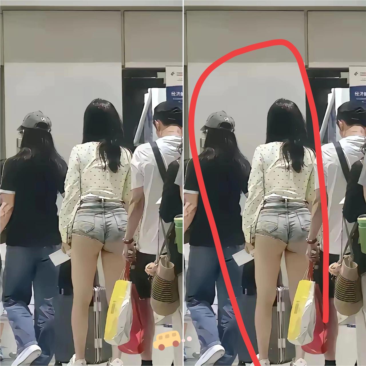 谁懂啊!逛街撞见小姐姐裤子卡屁股缝,她淡定前行,我尴尬得脚趾抠出三室一厅[捂脸