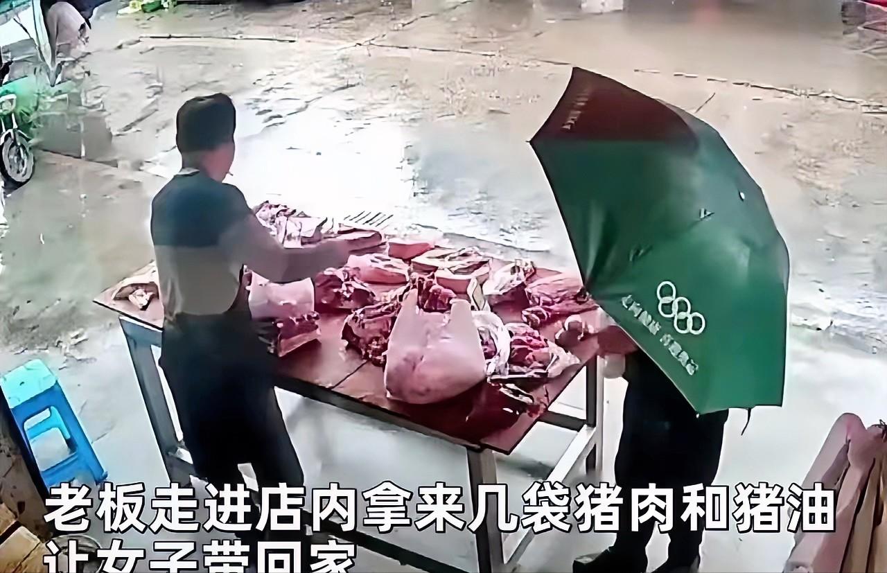 泪目！浙江丽水，一位刚做完手术的大姐，红着脸走到肉摊前，小声问道：老板，能给我点