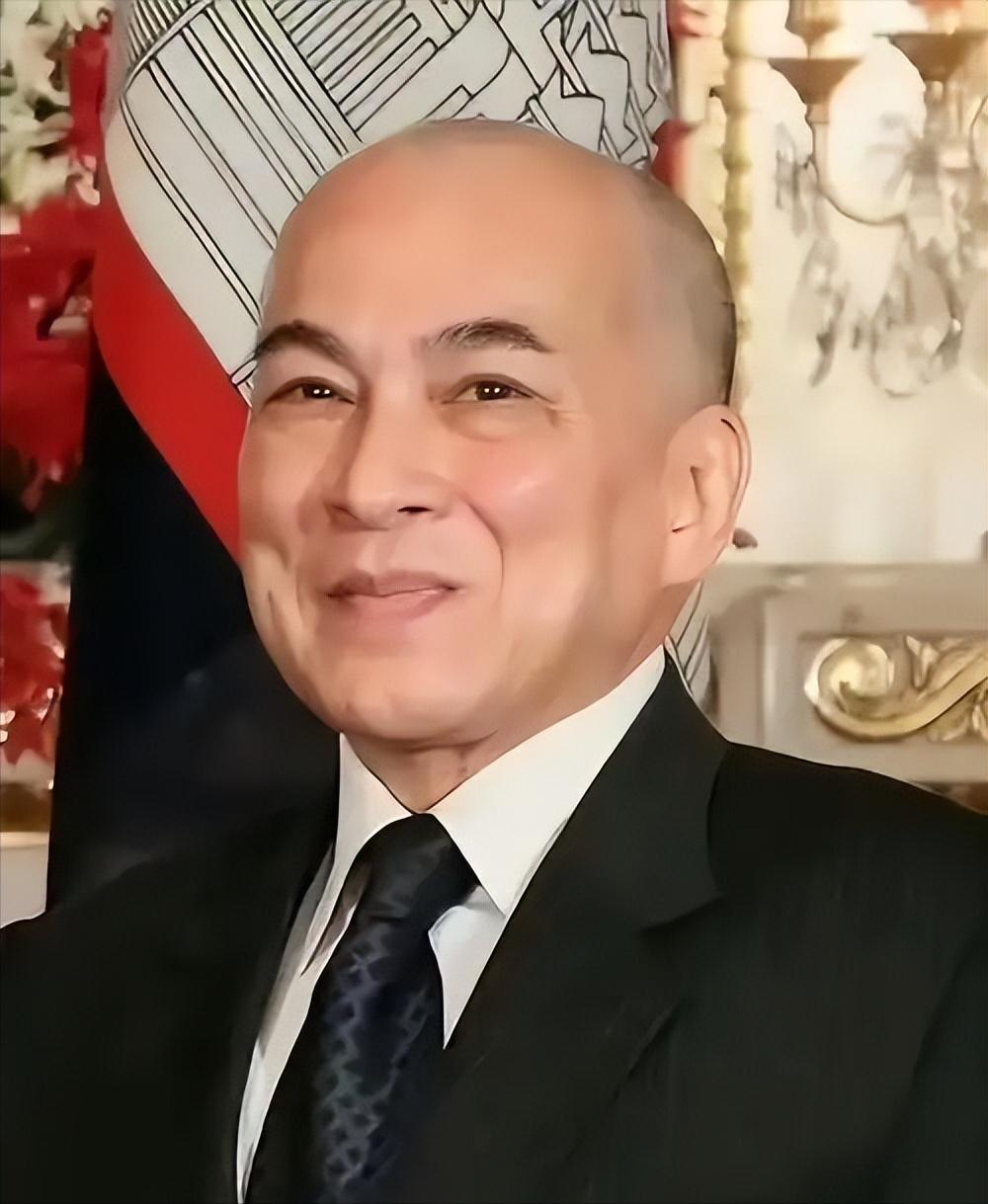 洪森是前国王的义子，他比西哈莫尼大1岁，理论上讲，他是西哈莫尼的哥哥。按照这层关