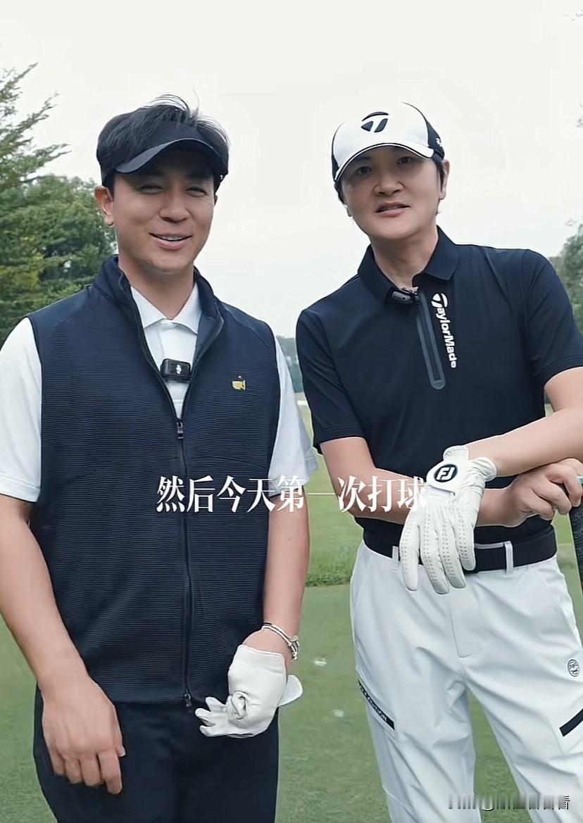 37岁释小龙和56岁孙楠在香港相遇，这次是因为打高尔夫球，两人以前就认识，曾合作