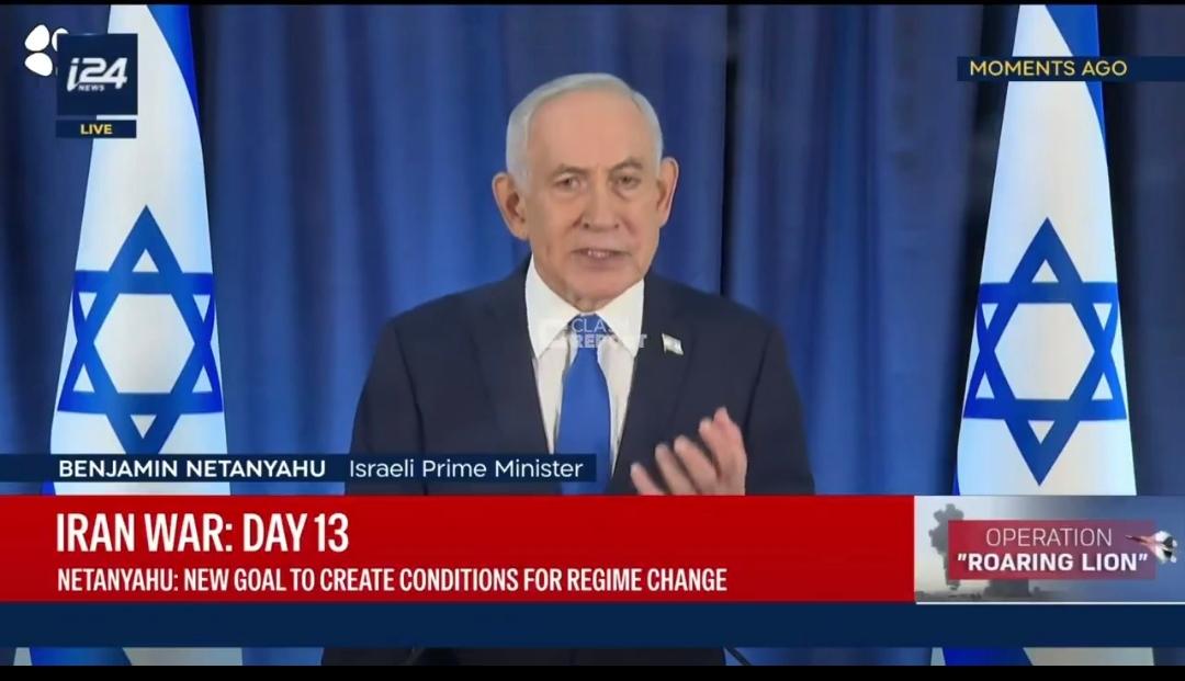 内塔尼亚胡今天放了狠话，说以色列已经成了“全球超级大国”。他在接受采访时表示