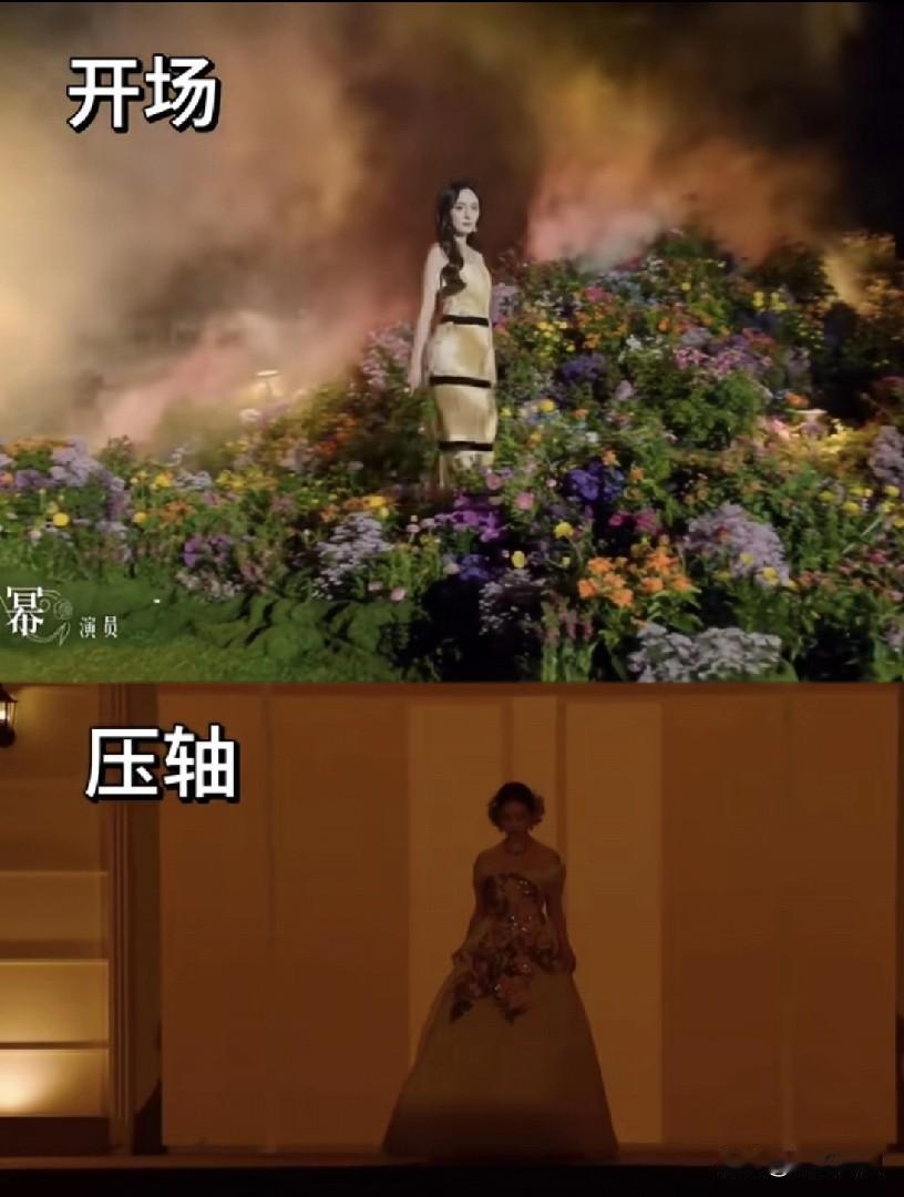 开场:杨幂压轴:刘亦菲刘冲这次算是成功了一半,真的超有眼光晓得大家赏花,